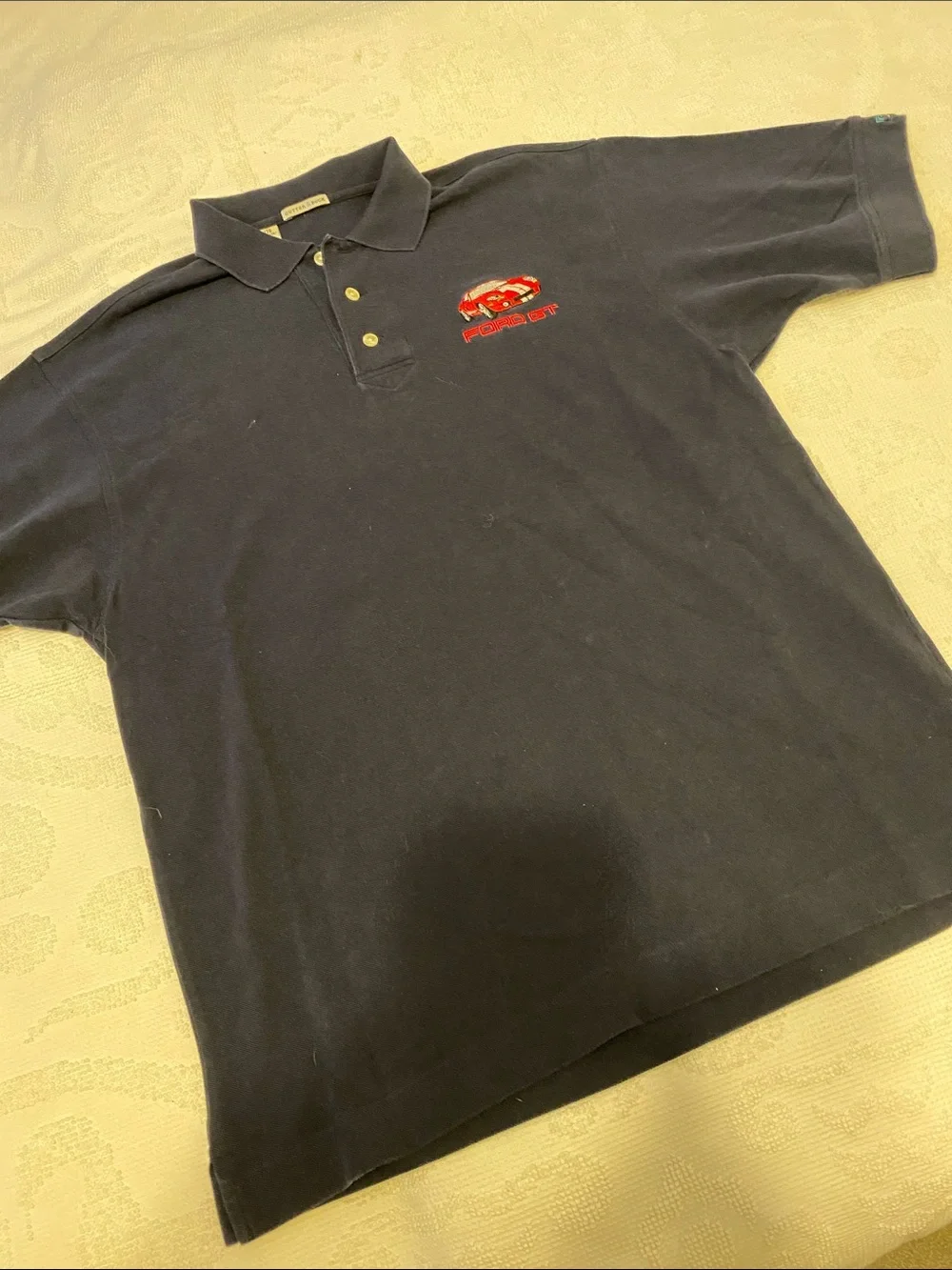 Navy Polo with Red Ford GT Patch